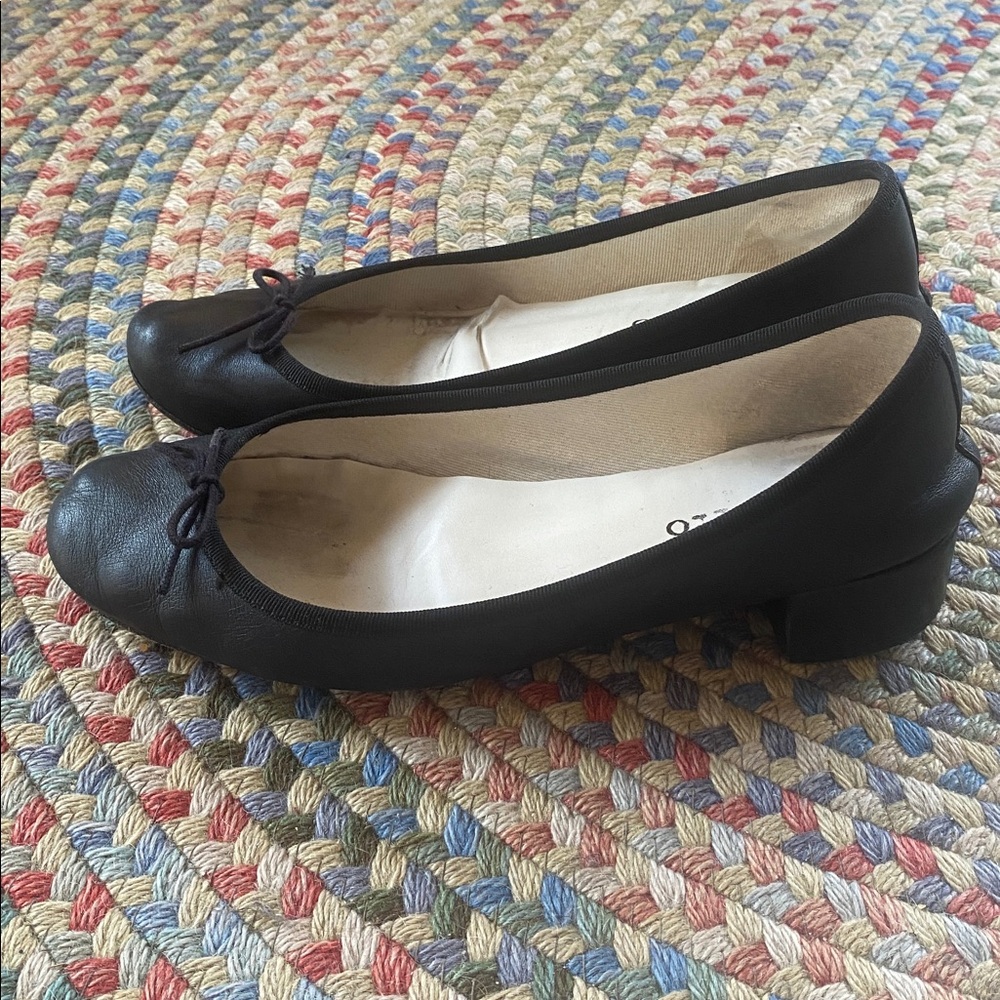 Repetto Camille ballet pumps heel in black leather nappa size 40.5 (9.5) - Picture 5 of 14